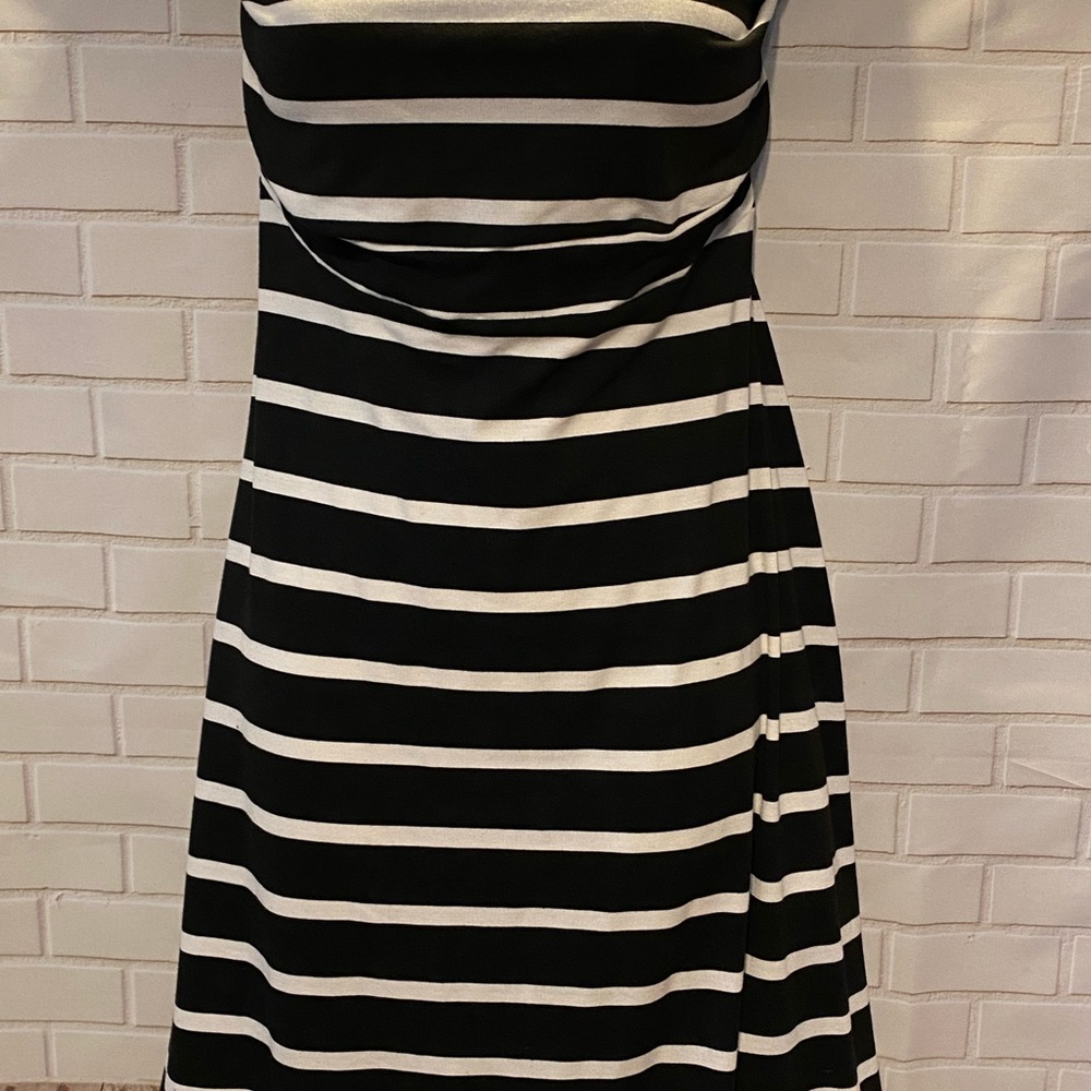 Torrid 4X Black and White Striped Dress